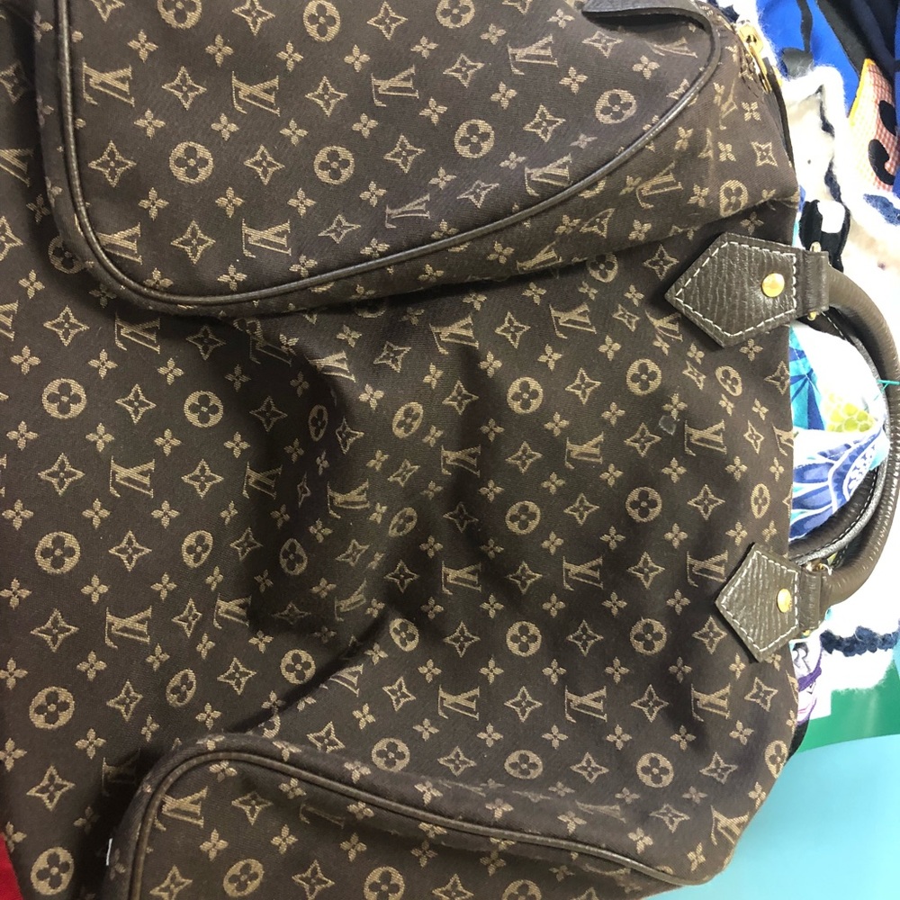 Fabric brown purse